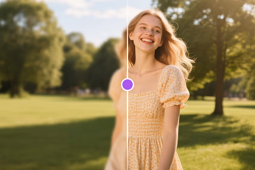 Image enhancer tool showcase